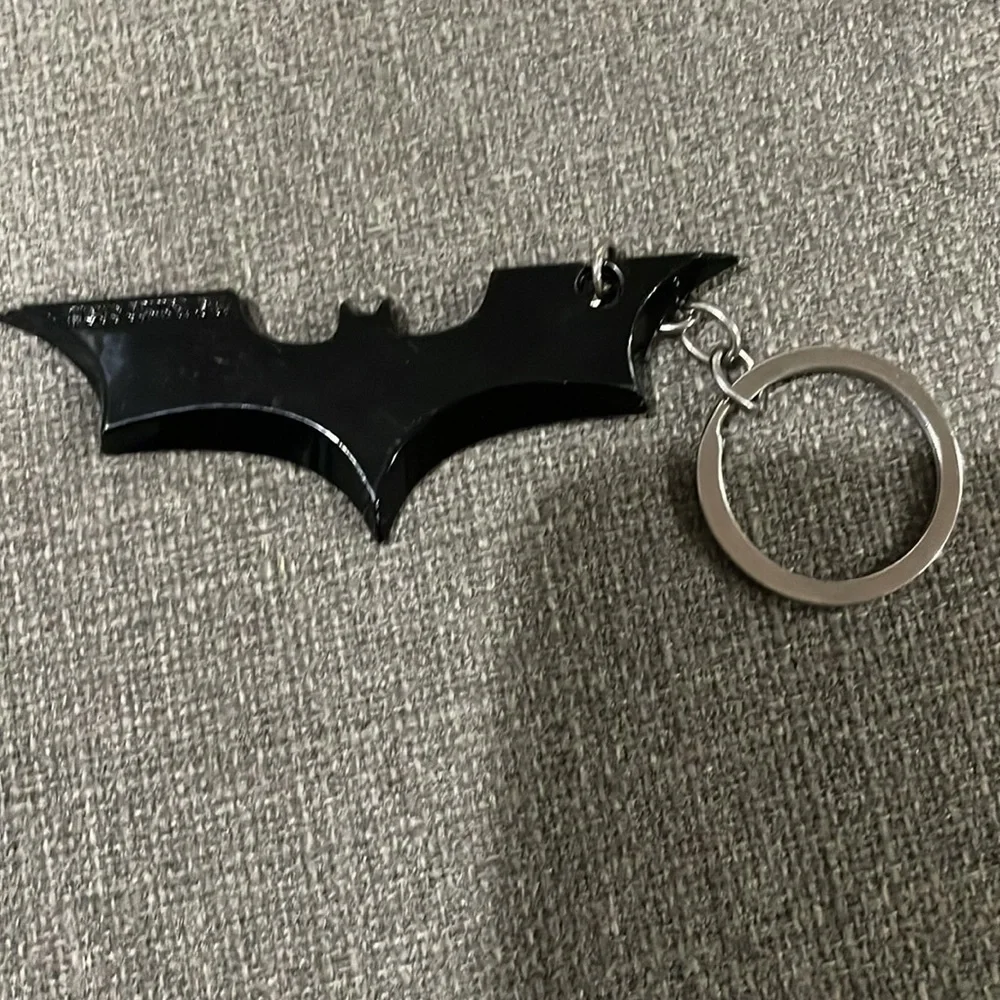 Batman Hot Wheels Arkham Knight Batmobile & Car and A Batman Batarang Keychain